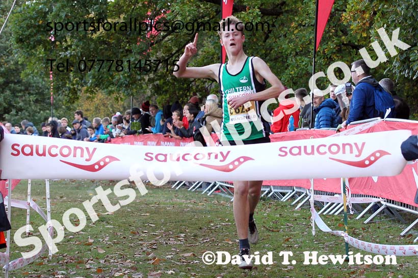 Boys under-15s 2021 National Cross Country Relays, Berry Hill Park, Mansfield. Photo: David T. Hewitson/Sports for All Pics